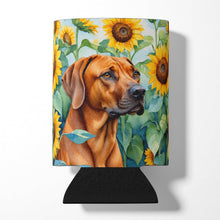 Load image into Gallery viewer, Rhodesian Ridgeback in Sunflowers Can or Bottle Hugger