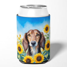 Load image into Gallery viewer, Saluki in Sunflowers Can or Bottle Hugger
