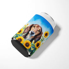 Load image into Gallery viewer, Saluki in Sunflowers Can or Bottle Hugger