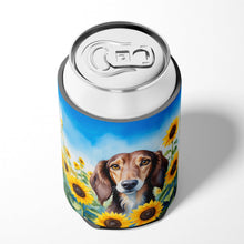 Load image into Gallery viewer, Saluki in Sunflowers Can or Bottle Hugger