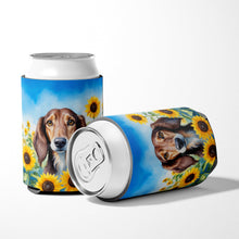 Load image into Gallery viewer, Saluki in Sunflowers Can or Bottle Hugger