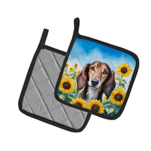 Load image into Gallery viewer, Saluki in Sunflowers Pot Holders - Set of 2 Decorative Kitchen Helpers | Made in the USA