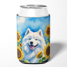 Load image into Gallery viewer, Samoyed in Sunflowers Can or Bottle Hugger