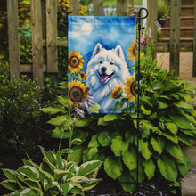 Load image into Gallery viewer, Samoyed in Sunflowers Garden Flag – Bright Dog-Themed Yard Decor