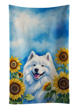 Load image into Gallery viewer, Samoyed in Sunflowers Kitchen Towel