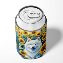 Load image into Gallery viewer, Samoyed in Sunflowers Can or Bottle Hugger