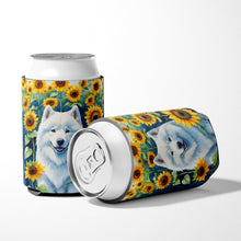 Load image into Gallery viewer, Samoyed in Sunflowers Can or Bottle Hugger