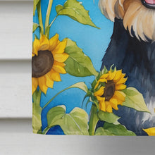 Load image into Gallery viewer, Schnauzer in Sunflowers House Flag