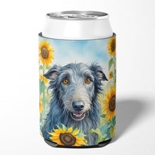 Load image into Gallery viewer, Scottish Deerhound in Sunflowers Can or Bottle Hugger