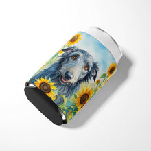 Load image into Gallery viewer, Scottish Deerhound in Sunflowers Can or Bottle Hugger