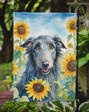 Load image into Gallery viewer, Scottish Deerhound in Sunflowers Garden Flag – Bright Dog-Themed Yard Decor