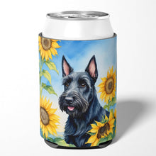 Load image into Gallery viewer, Scottish Terrier in Sunflowers Can or Bottle Hugger