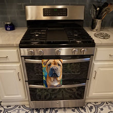 Load image into Gallery viewer, Shar Pei in Sunflowers Kitchen Towel