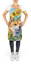 Load image into Gallery viewer, Shiba Inu in Sunflowers Apron – Artist-Designed Kitchen, BBQ &amp; Craft Apron