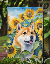 Load image into Gallery viewer, Shiba Inu in Sunflowers Garden Flag – Bright Dog-Themed Yard Decor