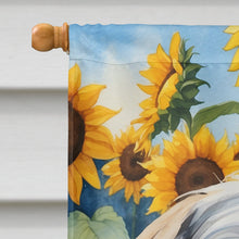 Load image into Gallery viewer, Shih Tzu in Sunflowers House Flag