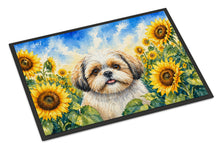 Load image into Gallery viewer, Shih Tzu in Sunflowers Doormat Front Door Mat Indoor Outdoor Rugs for Entryway, Non Slip Washable Low Pile, 18H X 27W