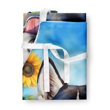 Load image into Gallery viewer, Siberian Husky in Sunflowers Apron – Artist-Designed Kitchen, BBQ &amp; Craft Apron