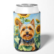 Load image into Gallery viewer, Silky Terrier in Sunflowers Can or Bottle Hugger
