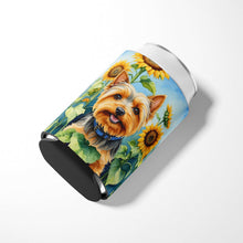 Load image into Gallery viewer, Silky Terrier in Sunflowers Can or Bottle Hugger