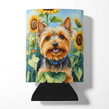 Load image into Gallery viewer, Silky Terrier in Sunflowers Can or Bottle Hugger
