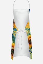 Load image into Gallery viewer, Tibetan Mastiff in Sunflowers Apron – Artist-Designed Kitchen, BBQ &amp; Craft Apron