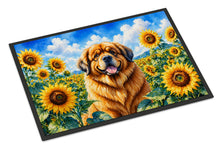 Load image into Gallery viewer, Tibetan Mastiff in Sunflowers Doormat Front Door Mat Indoor Outdoor Rugs for Entryway, Non Slip Washable Low Pile, 24H X 36W