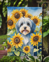 Load image into Gallery viewer, Tibetan Terrier in Sunflowers Garden Flag – Bright Dog-Themed Yard Decor