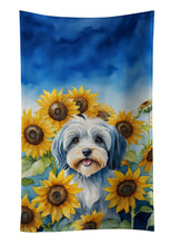 Load image into Gallery viewer, Tibetan Terrier in Sunflowers Kitchen Towel
