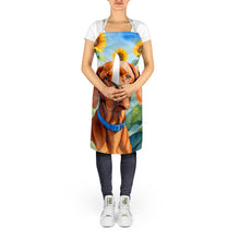 Load image into Gallery viewer, Vizsla in Sunflowers Apron – Artist-Designed Kitchen, BBQ &amp; Craft Apron