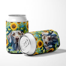 Load image into Gallery viewer, Weimaraner in Sunflowers Can or Bottle Hugger