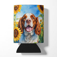 Load image into Gallery viewer, Welsh Springer Spaniel in Sunflowers Can or Bottle Hugger