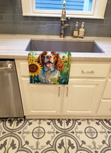 Load image into Gallery viewer, Welsh Springer Spaniel in Sunflowers Kitchen Towel
