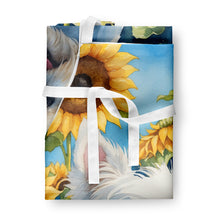 Load image into Gallery viewer, Westie in Sunflowers Apron – Artist-Designed Kitchen, BBQ &amp; Craft Apron