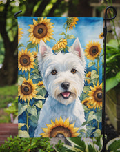 Load image into Gallery viewer, Westie in Sunflowers Garden Flag – Bright Dog-Themed Yard Decor