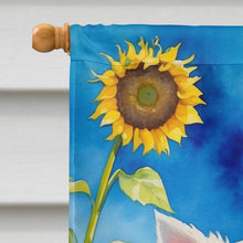 Load image into Gallery viewer, Westie in Sunflowers House Flag