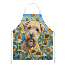 Load image into Gallery viewer, Wheaten Terrier in Sunflowers Apron – Artist-Designed Kitchen, BBQ &amp; Craft Apron