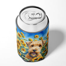 Load image into Gallery viewer, Wheaten Terrier in Sunflowers Can or Bottle Hugger