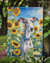 Load image into Gallery viewer, Whippet in Sunflowers Garden Flag – Bright Dog-Themed Yard Decor