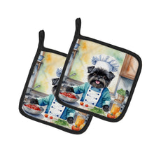 Load image into Gallery viewer, Affenpinscher The Chef Pot Holders - Set of 2 Decorative Kitchen Helpers | Made in the USA