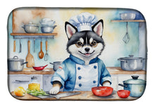 Load image into Gallery viewer, Alaskan Klee Kai The Chef Dish Drying Mat