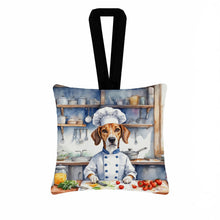 Load image into Gallery viewer, American Foxhound The Chef Hanging Square Fabric Ornament 3.5 × 3.5