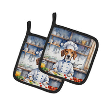 Load image into Gallery viewer, American Foxhound The Chef Pot Holders - Set of 2 Decorative Kitchen Helpers | Made in the USA