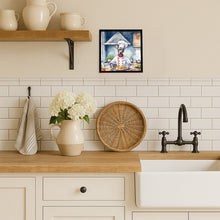 Load image into Gallery viewer, American Hairless Terrier The Chef Framed Metal Print