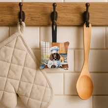 Load image into Gallery viewer, American Water Spaniel The Chef Hanging Square Fabric Ornament 3.5 × 3.5