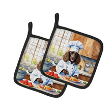 Load image into Gallery viewer, American Water Spaniel The Chef Pot Holders - Set of 2 Decorative Kitchen Helpers | Made in the USA