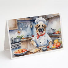 Load image into Gallery viewer, Anatolian Shepherd The Chef Greeting Cards - Blank Note Cards – 8-Pack of Artist-Designed Cards with Envelopes