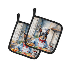 Load image into Gallery viewer, Australian Cattle Dog The Chef Pot Holders - Set of 2 Decorative Kitchen Helpers | Made in the USA