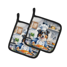 Load image into Gallery viewer, Australian Shepherd The Chef Pot Holders - Set of 2 Decorative Kitchen Helpers | Made in the USA