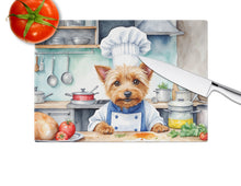 Load image into Gallery viewer, Australian Terrier The Chef Glass Cutting Boards – Durable, Decorative Kitchen Art
